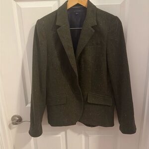 Vintage Tommy Hilfiger Green Tweed blazer, size 10